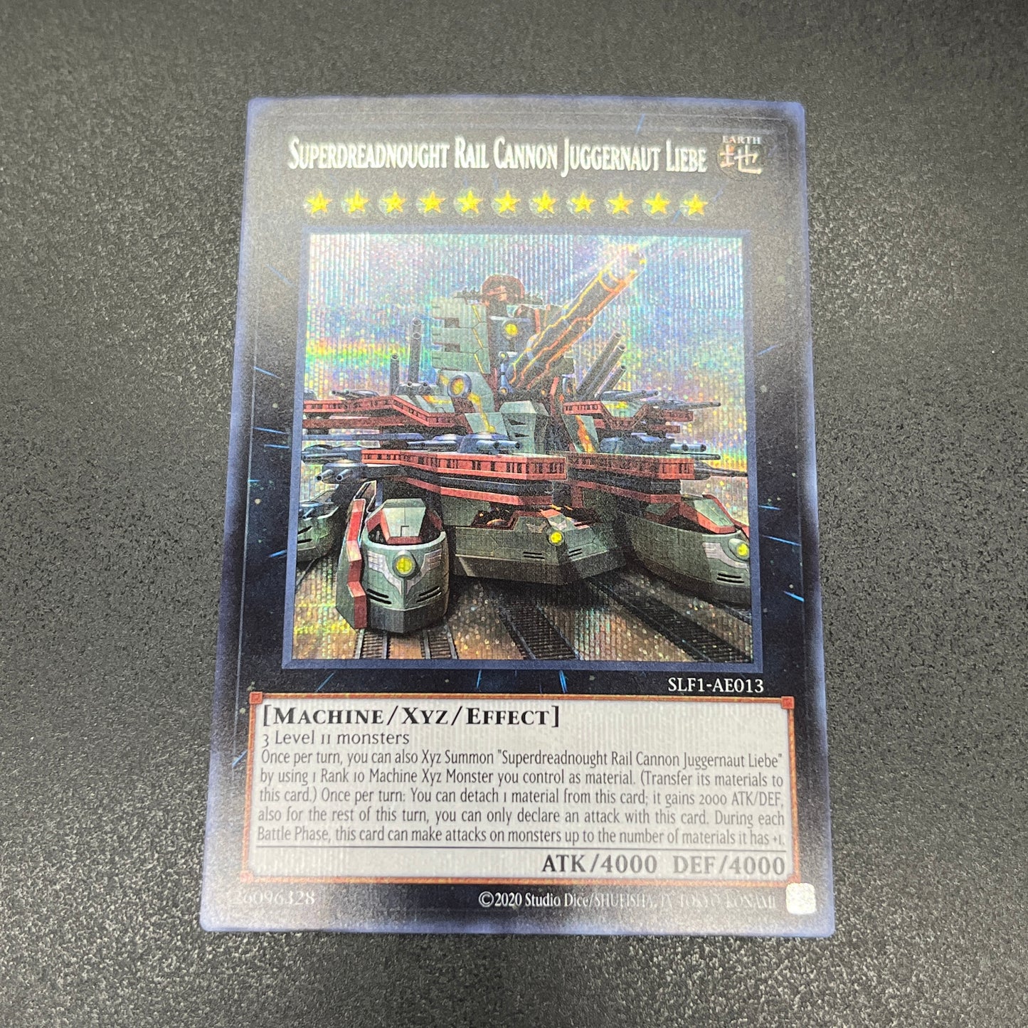 遊戯王　超弩級砲塔列車ジャガーノート・リーベ/シークレット/英語/泰亜版