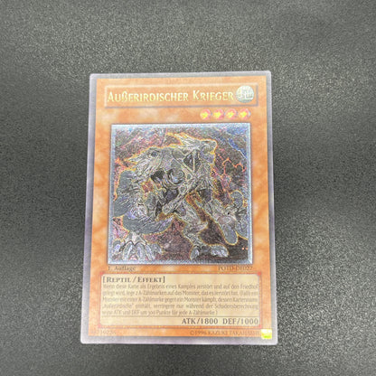 遊戯王　エーリアン・ウォリアー/レリーフ/ドイツ/1st/EU版