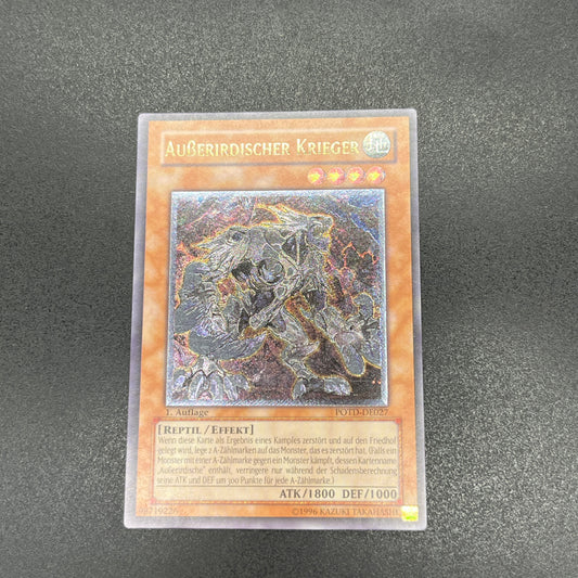 遊戯王　エーリアン・ウォリアー/レリーフ/ドイツ/1st/EU版