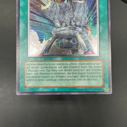 遊戯王　ブレイズ・キャノン・トライデント/レリーフ/ドイツ語/EU版