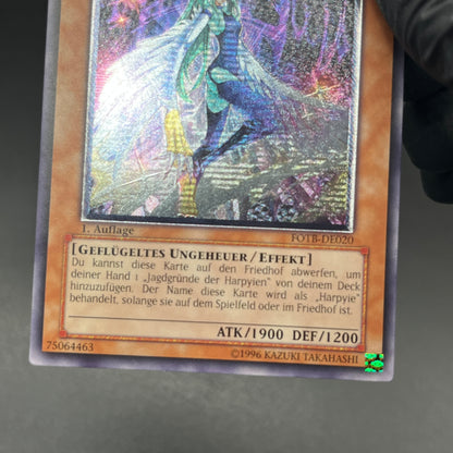 遊戯王　ハーピィ・クイーン/レリーフ/ドイツ語/1st/EU版