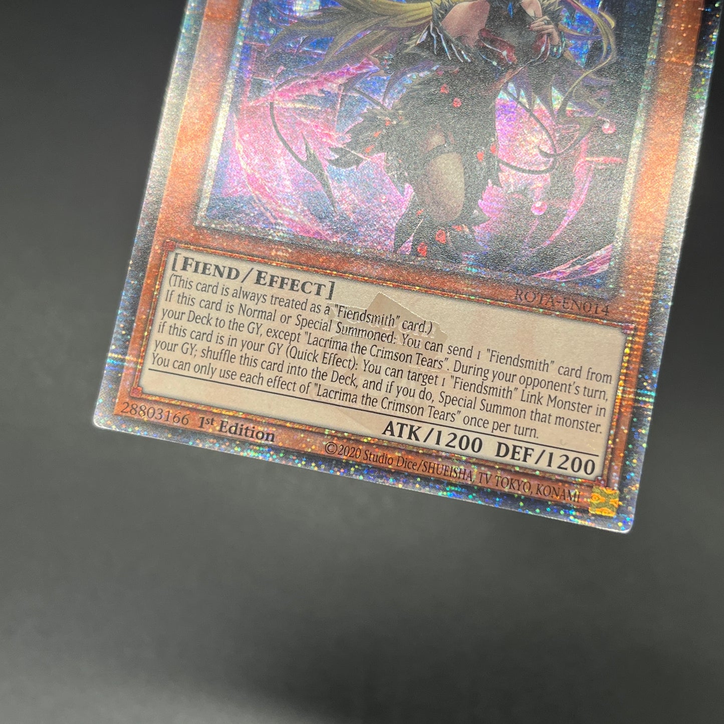 遊戯王　紅涙の魔ラクリモーサ/クオシク/英語/1st/EU版