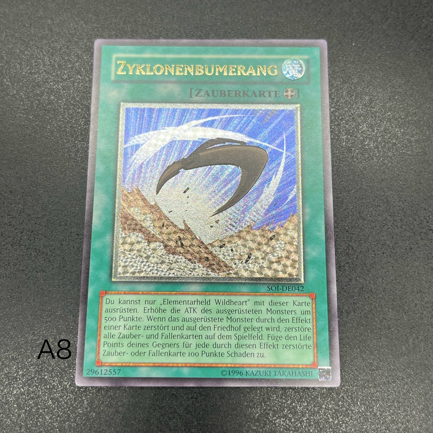 遊戯王　サイクロン・ブーメラン/レリーフ/ドイツ語/EU版