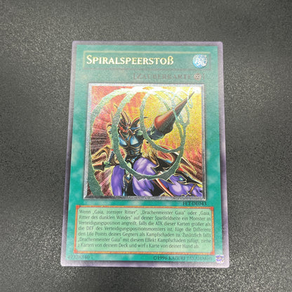 遊戯王　螺旋槍殺/レリーフ/ドイツ語/EU版