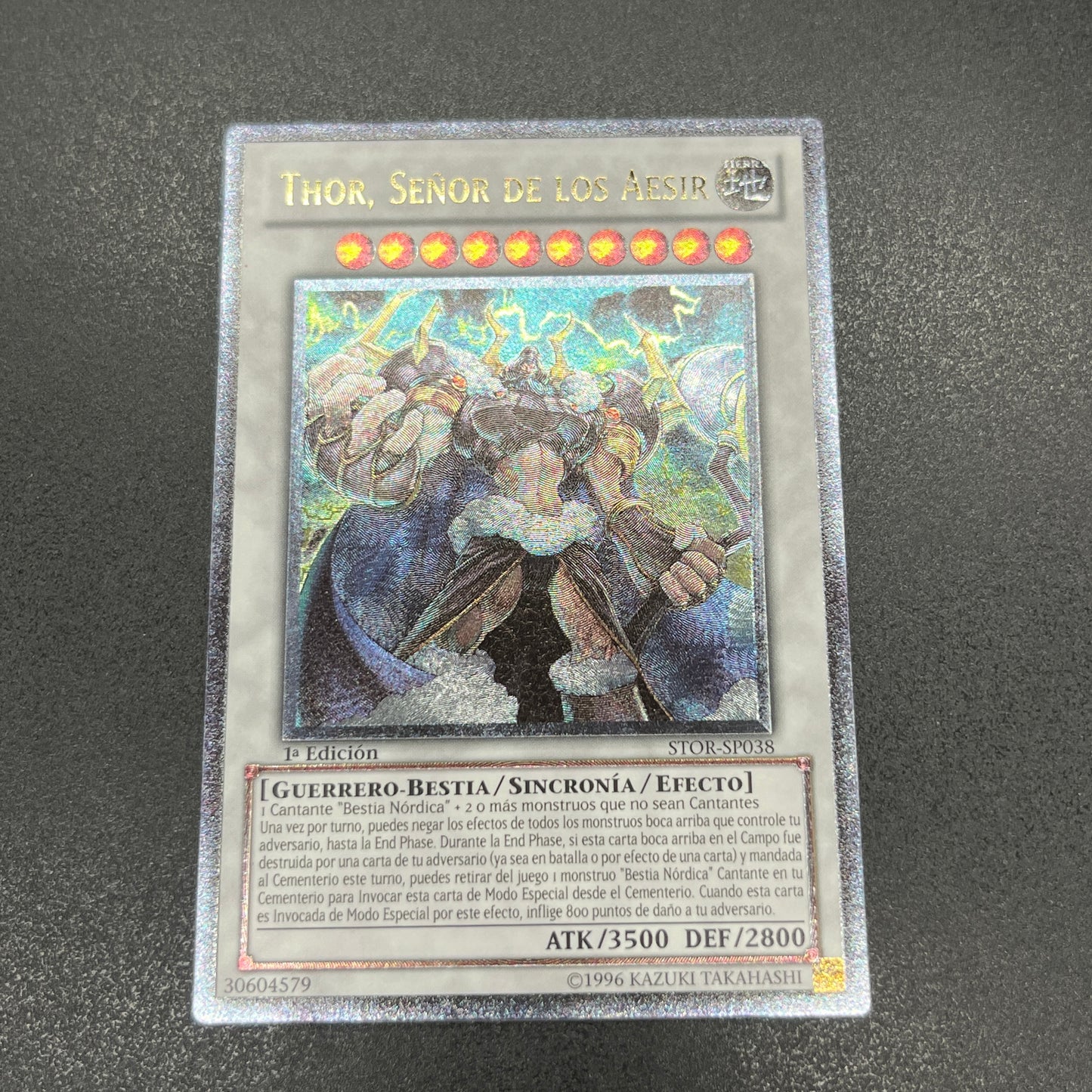 遊戯王　極神皇トール/レリーフ/スペイン/1st/EU版