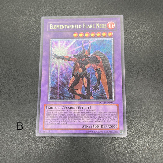 遊戯王　Ｅ・ＨＥＲＯ フレア・ネオス/レリーフ/ドイツ/EU版