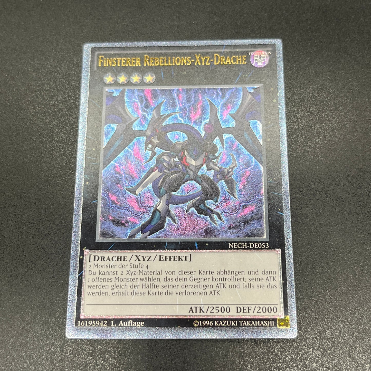 遊戯王　ダーク・リベリオン・エクシーズ・ドラゴン/レリーフ/ドイツ/1st/EU版