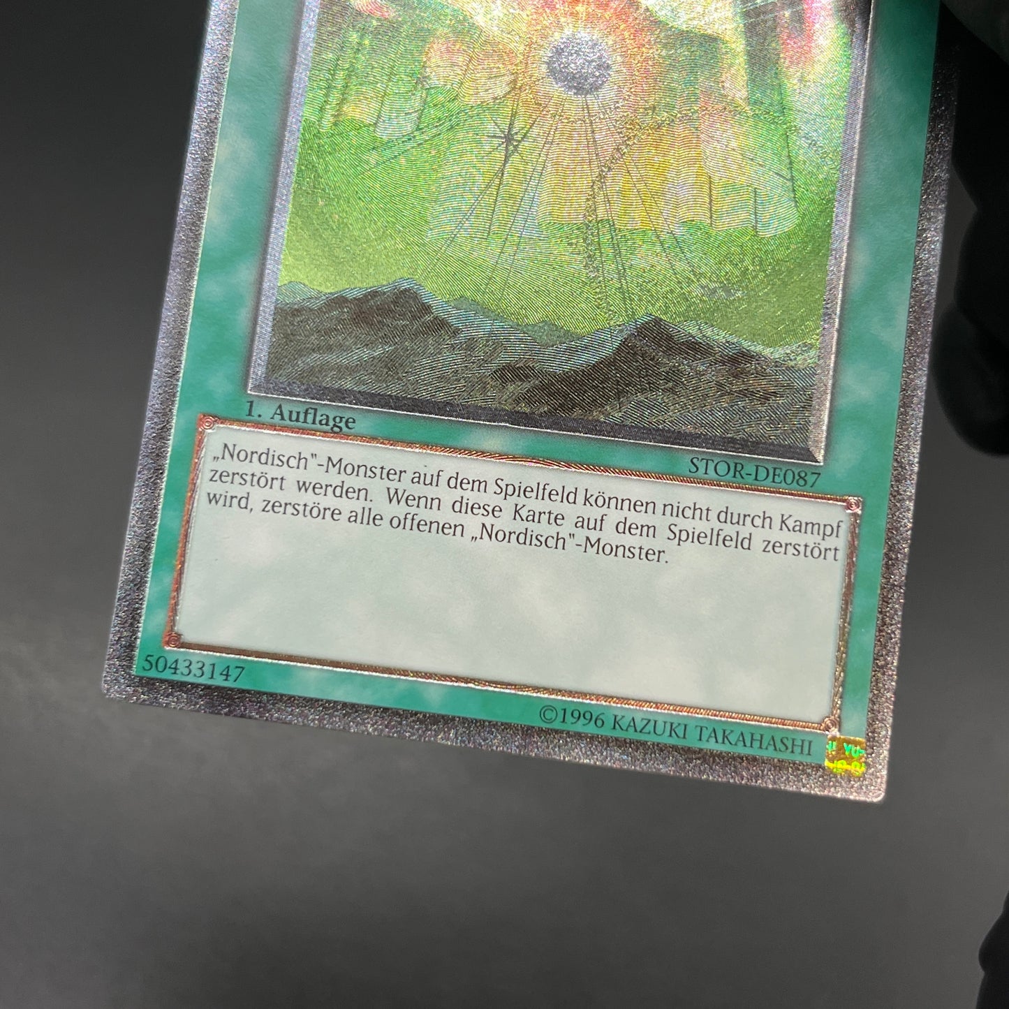 遊戯王　極星の輝き/レリーフ/ドイツ語/1st/EU版