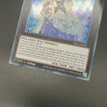 遊戯王　六花聖ティアドロップ/シークレット/ドイツ語/1st/EU版