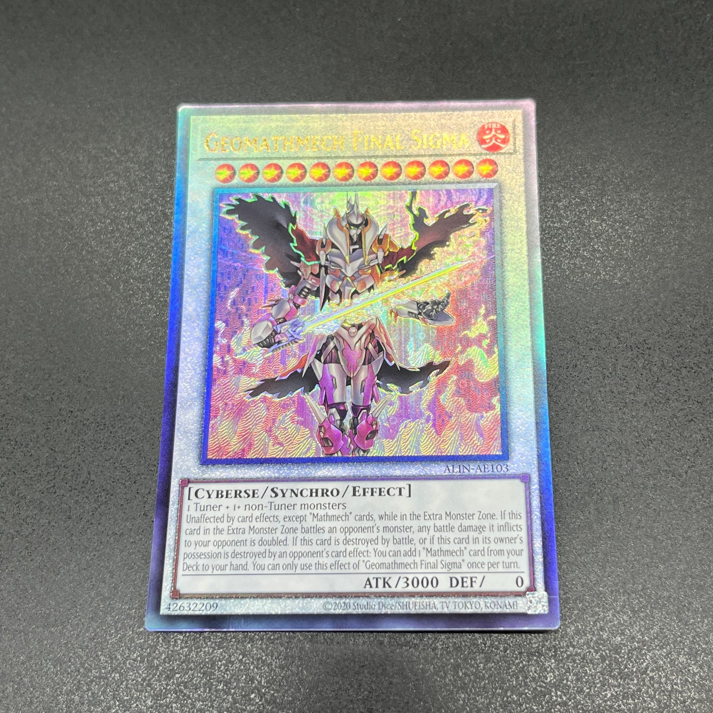 遊戯王　炎斬機ファイナルシグマ/レリーフ/英語/泰亜版