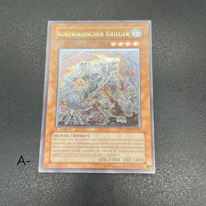 遊戯王　エーリアン・ウォリアー/レリーフ/ドイツ/1st/EU版