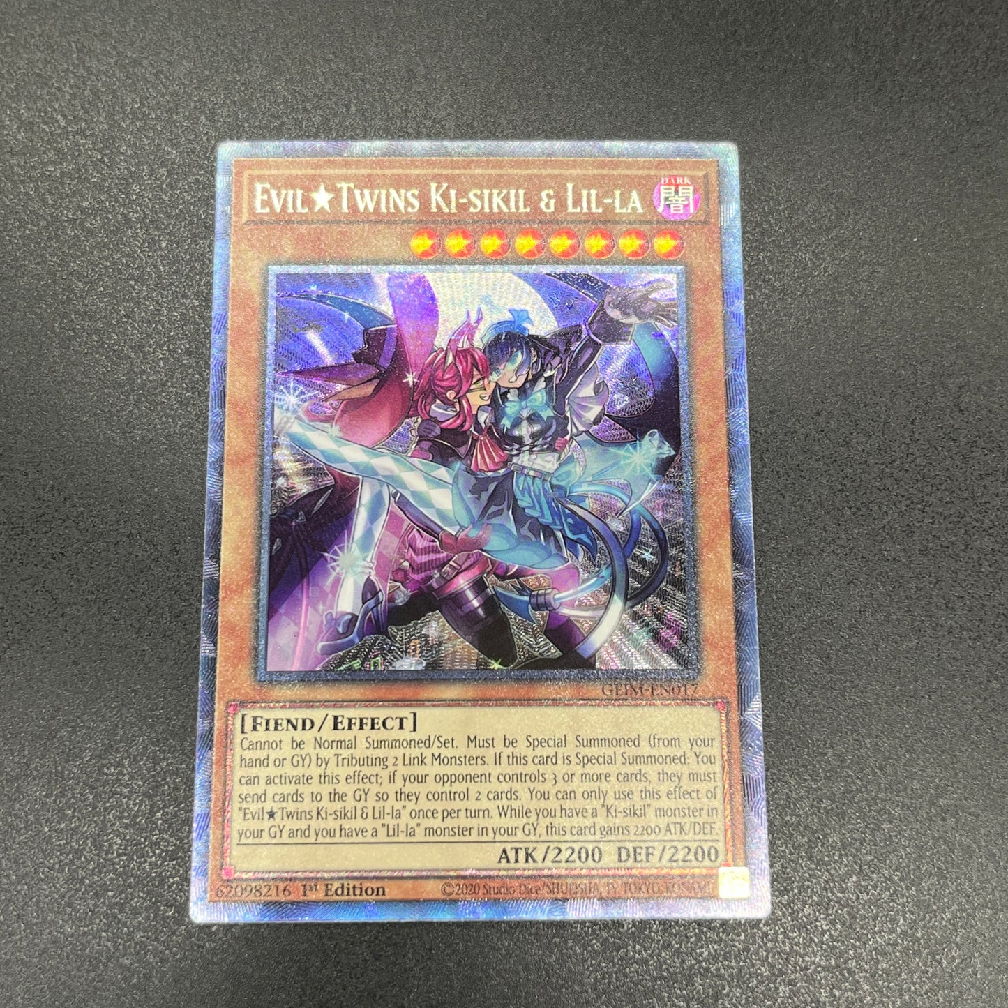 遊戯王　Ｅｖｉｌ★Ｔｗｉｎｓ キスキル・リィラ/コレクターズ/英語/1st/EU版
