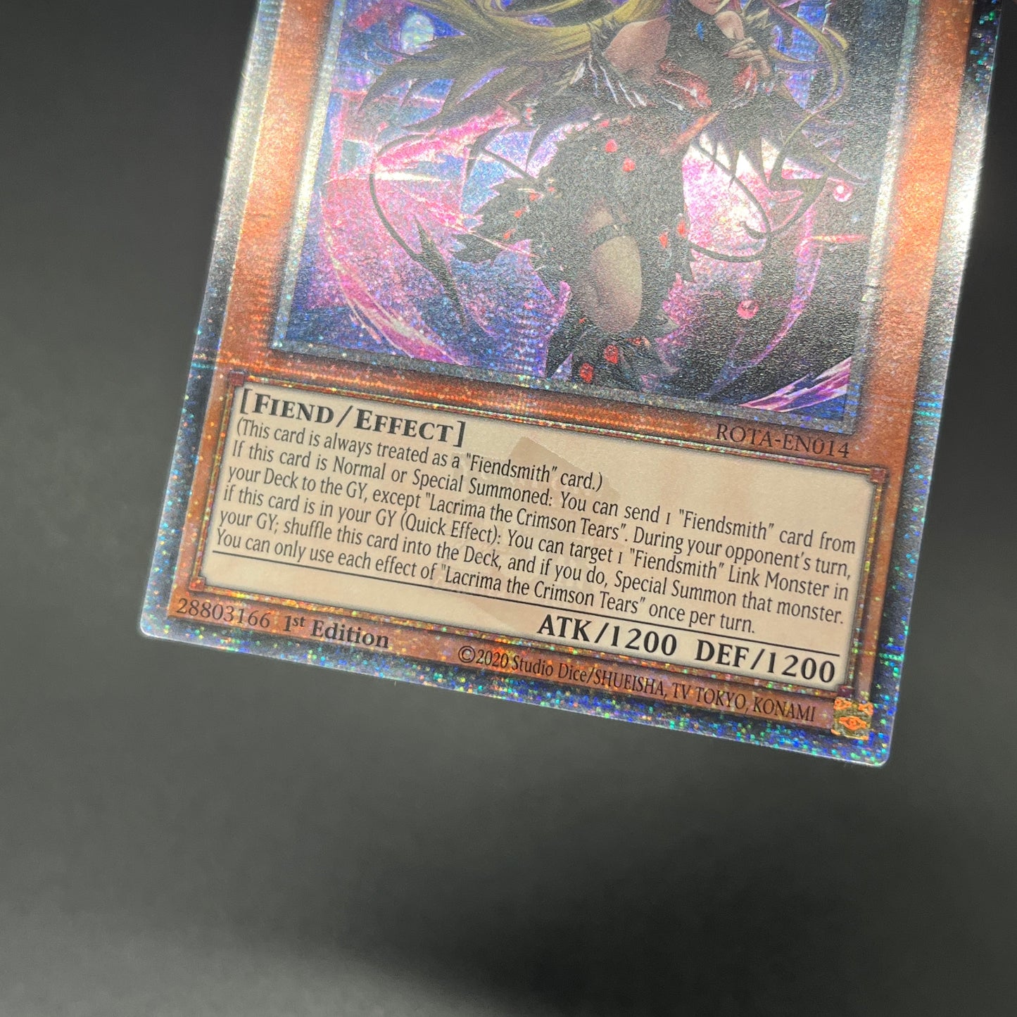 遊戯王　紅涙の魔ラクリモーサ/クオシク/英語/1st/EU版