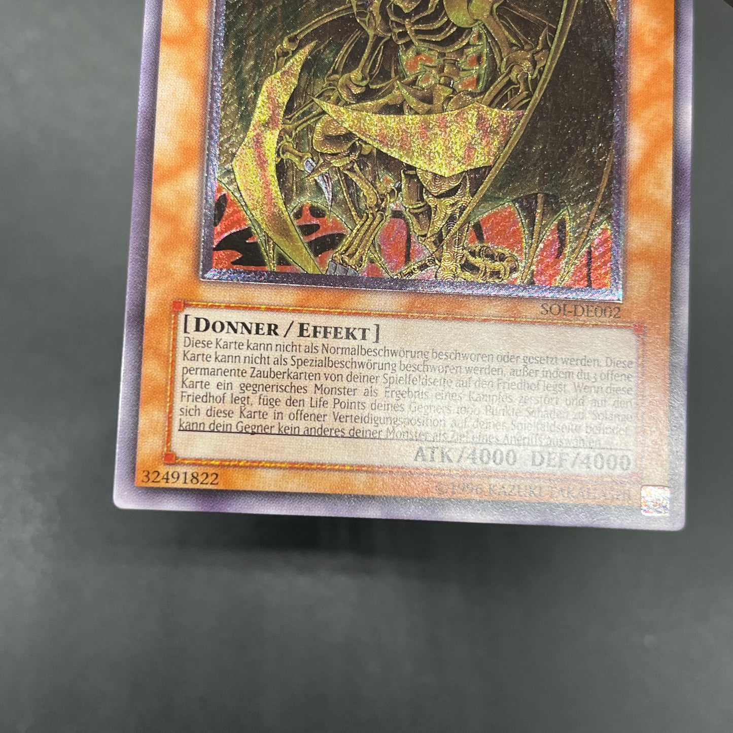 遊戯王　降雷皇ハモン/レリーフ/ドイツ語/EU版