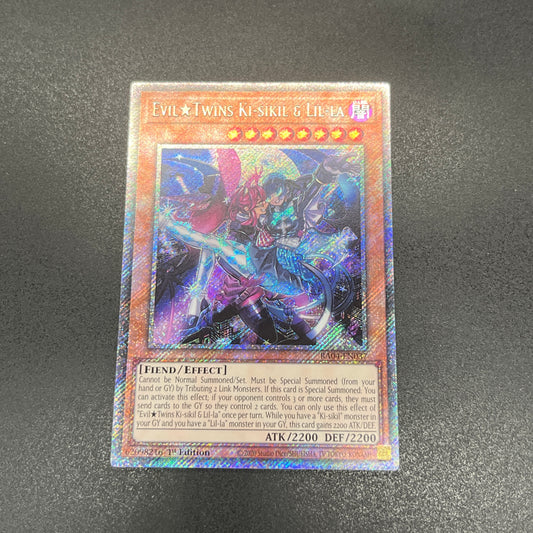 遊戯王　Ｅｖｉｌ★Ｔｗｉｎｓ キスキル・リィラ/プラチナ/英語/1st/EU版