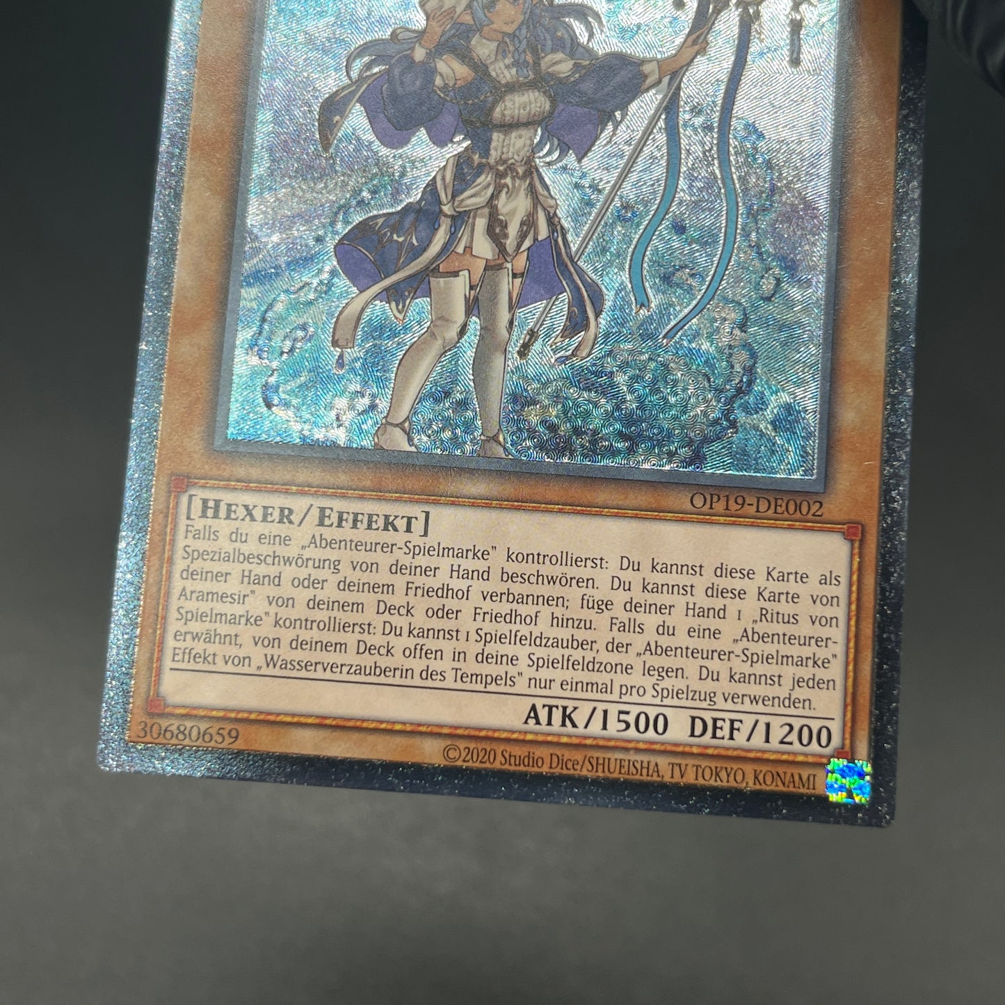 遊戯王　聖殿の水遣い/レリーフ/英語/EU版