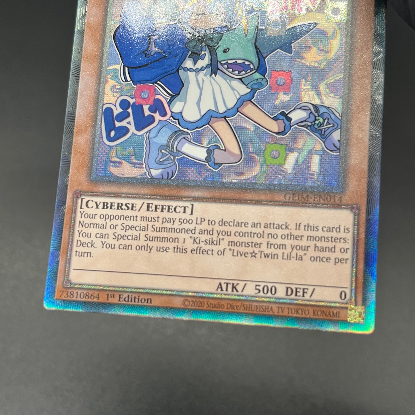 遊戯王　Ｌｉｖｅ☆Ｔｗｉｎ リィラ/コレクターズレア/英語/1st/EU版