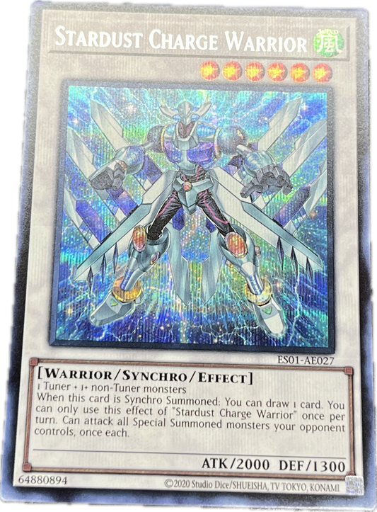 遊戯王　スターダスト・チャージ・ウォリアー/シークレット/英語/泰亜版