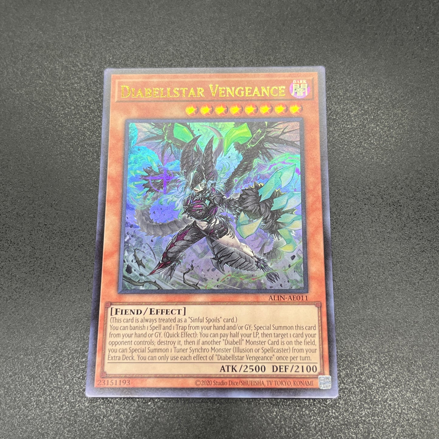 遊戯王　断罪のディアベルスター/ウルトラ/英語/泰亜版