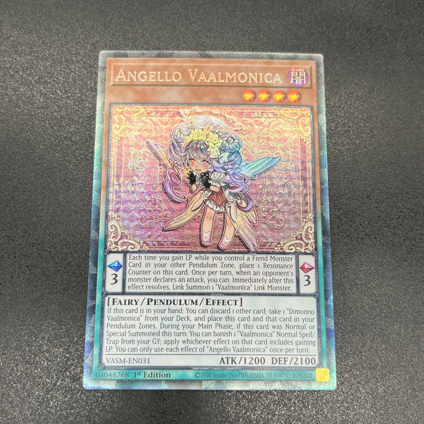 遊戯王　天使の聲/コレクターズレア/英語/1st/EU