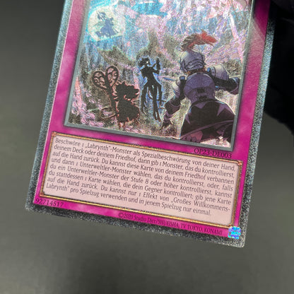 遊戯王　ビッグウェルカム・ラビュリンス/レリーフ/ドイツ/EU版