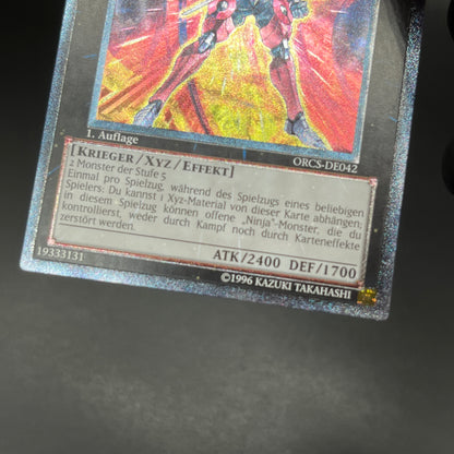 遊戯王　Ｎｏ.１２ 機甲忍者クリムゾン・シャドー/レリーフ/ドイツ/1st/EU版