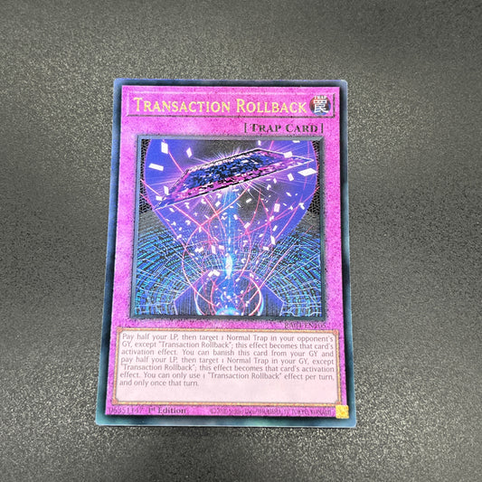 遊戯王　トランザクション・ロールバック/レリーフ/英語/1st/EU
