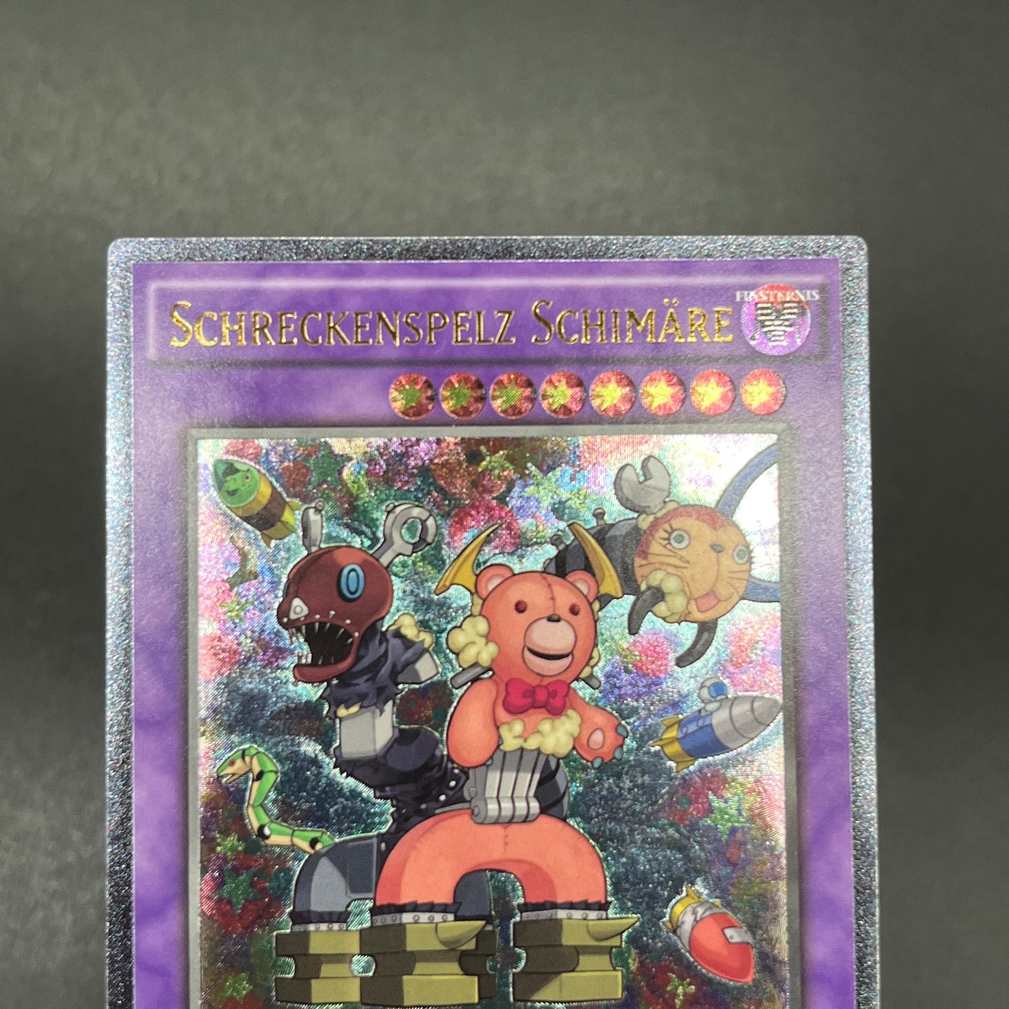 遊戯王　デストーイ・マッド・キマイラ/レリーフ/ドイツ語/1st/EU版