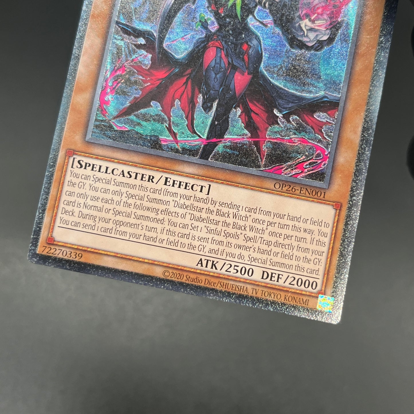 遊戯王　黒魔女ディアベルスター/レリーフ/英語/EU版