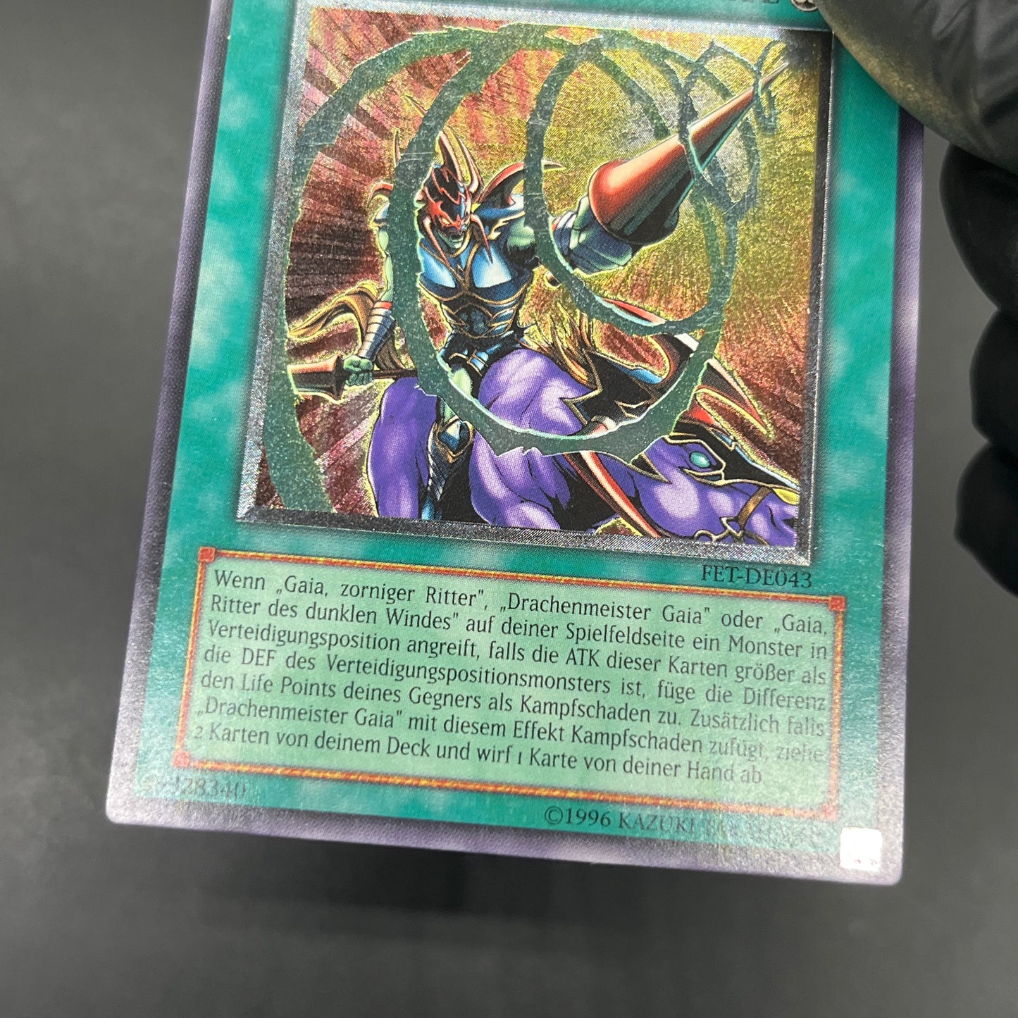 遊戯王　螺旋槍殺/レリーフ/ドイツ語/EU版