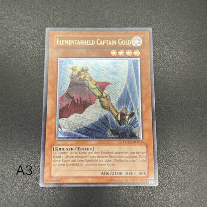 遊戯王　Ｅ・ＨＥＲＯ キャプテン・ゴールド/レリーフ/ドイツ語/EU版