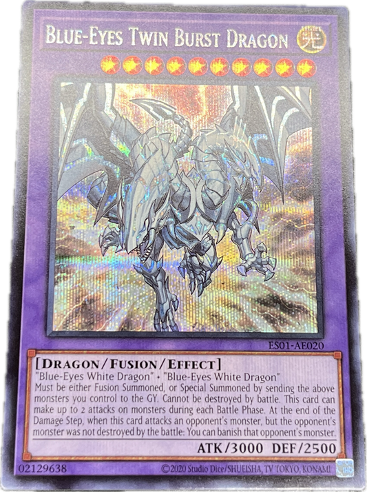 遊戯王　青眼の双爆裂龍/シークレット/英語/泰亜版