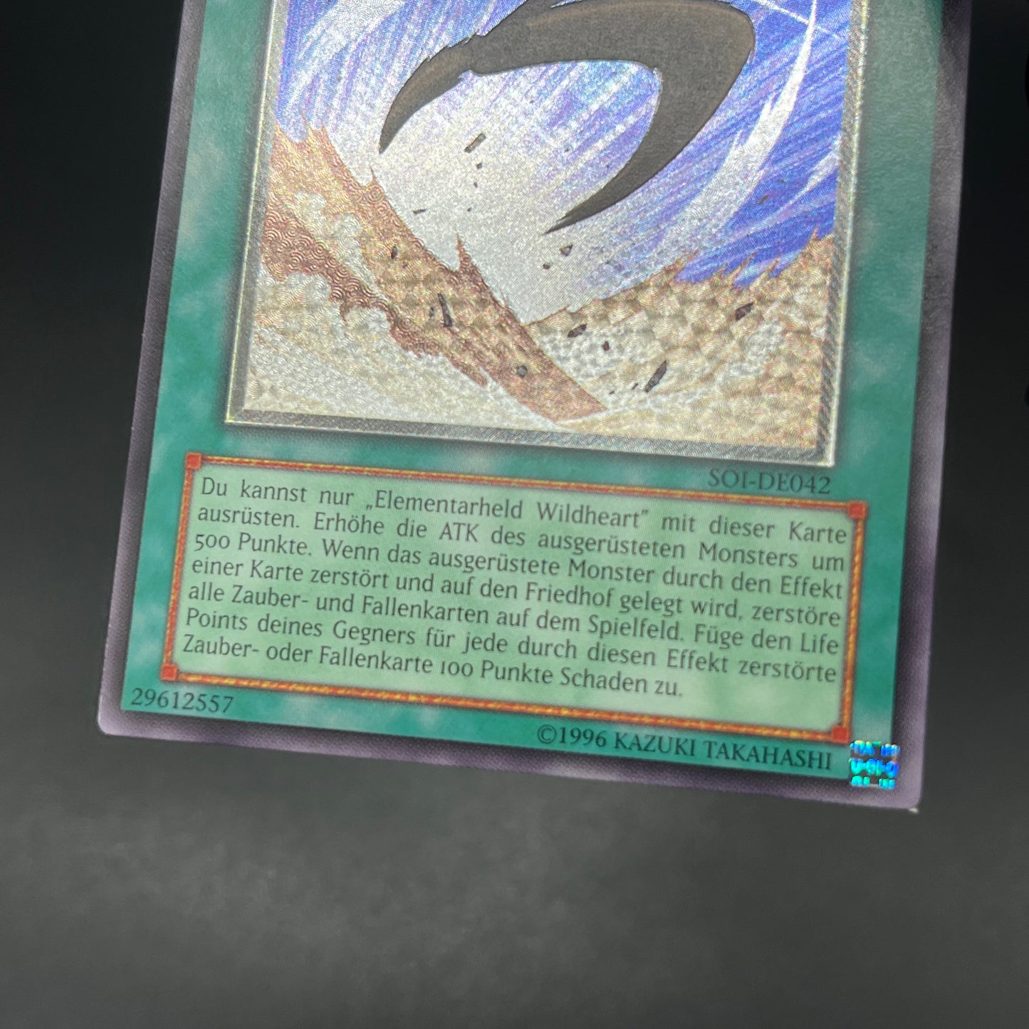 遊戯王　サイクロン・ブーメラン/レリーフ/ドイツ語/EU版