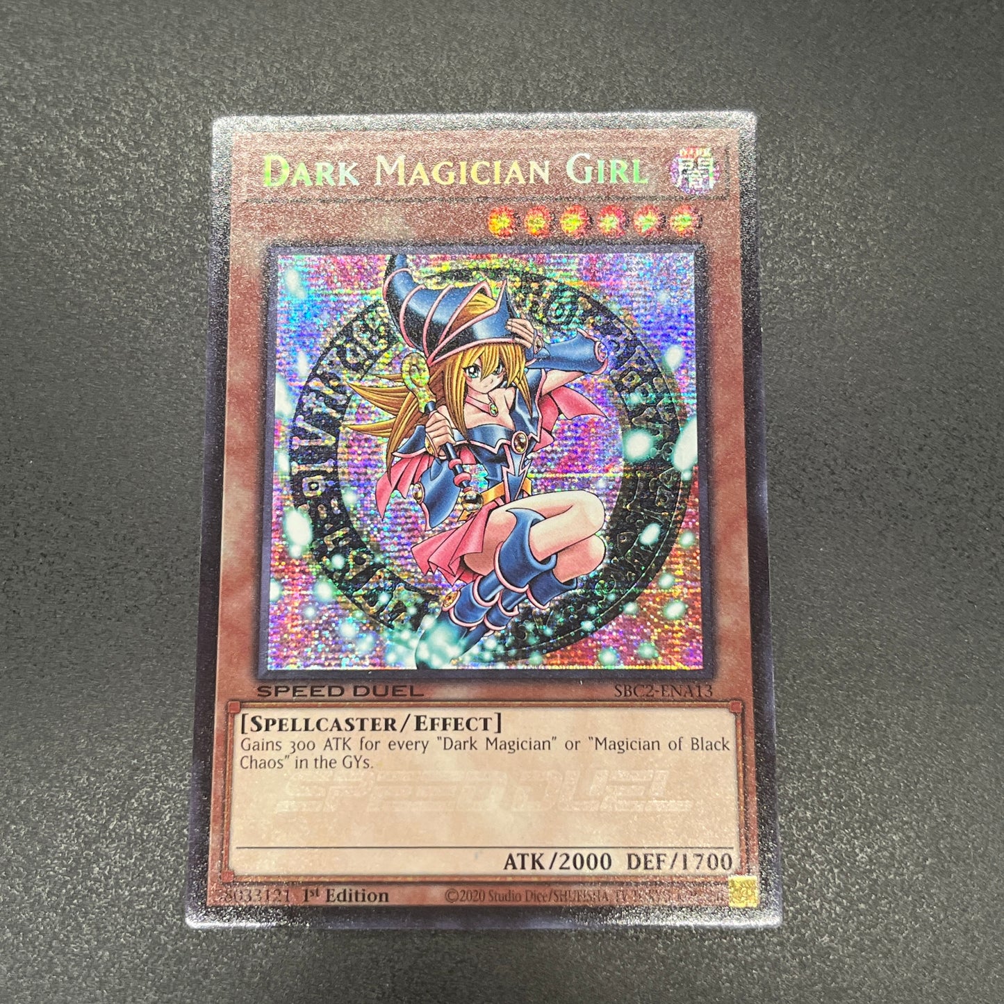 遊戯王　ブラック・マジシャン・ガール/シークレット/英語/1st