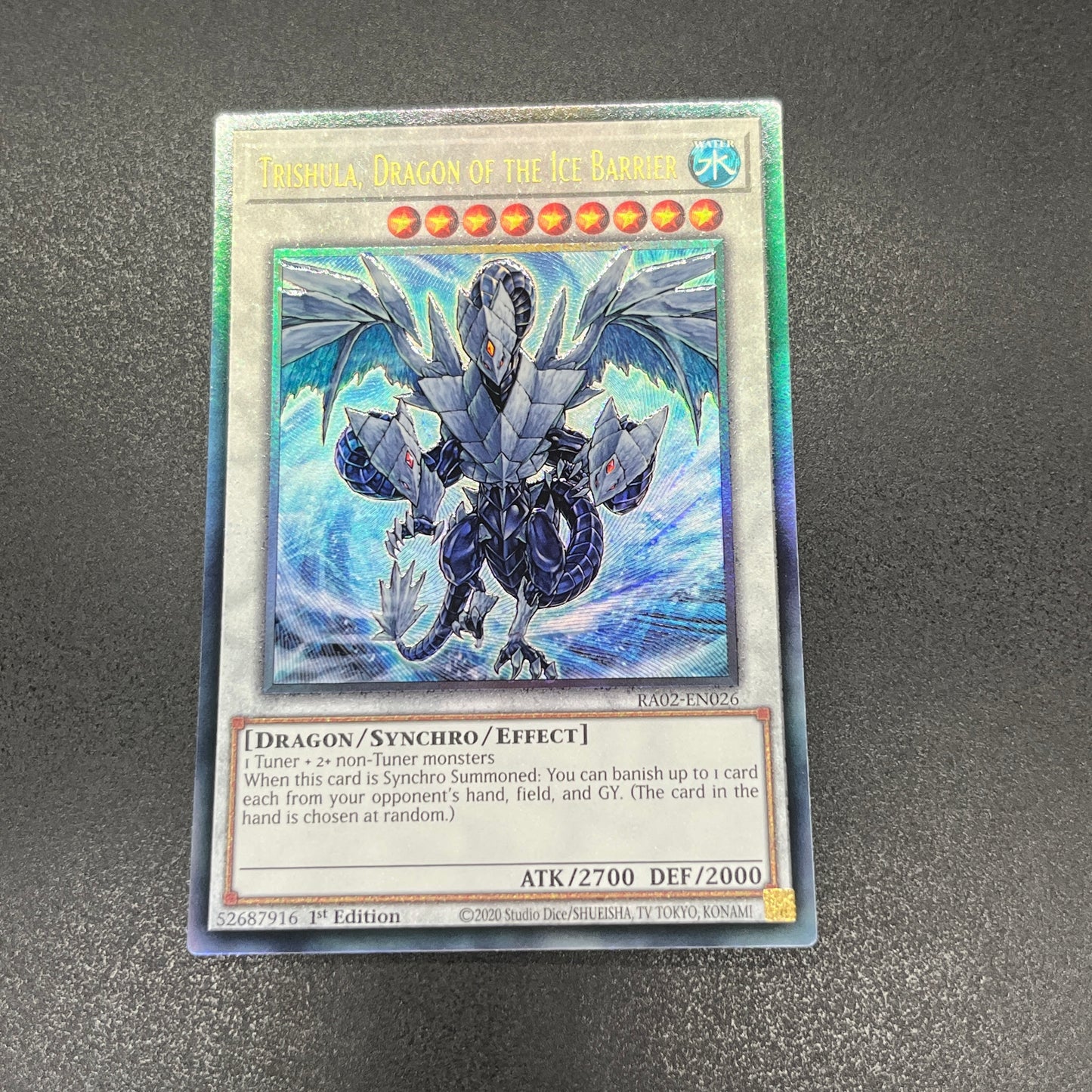 遊戯王　氷結界の龍 トリシューラ/レリーフ/英語/1st/EU版
