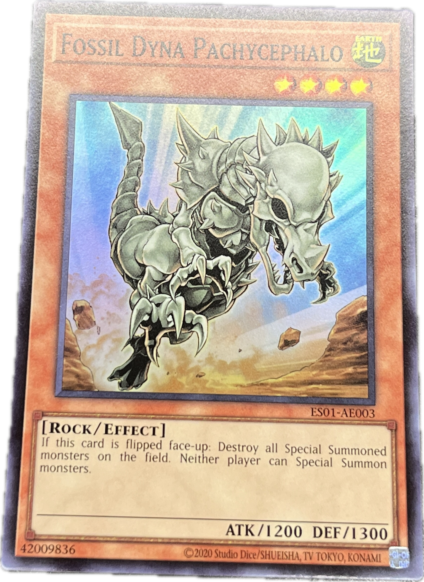 遊戯王　フォッシル・ダイナ・パキケファロ/スーパー/英語/泰亜版