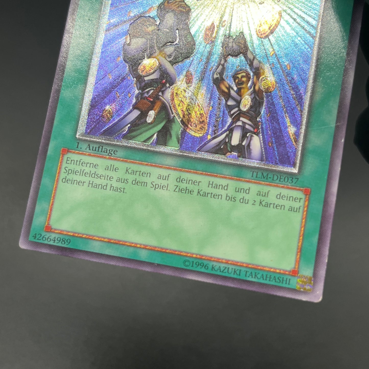 遊戯王　天よりの宝札/レリーフ/ドイツ語/1st/EU版