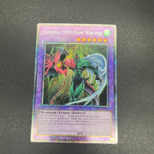 遊戯王　Ｅ・ＨＥＲＯ フレイム・ウィングマン/プラチナ/英語/1st/EU版