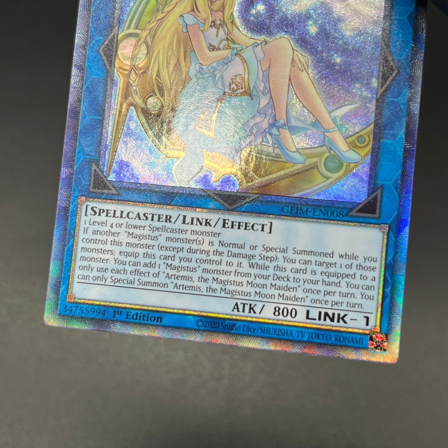 遊戯王　聖魔の乙女アルテミス/コレクターズレア/英語/1st/北米版