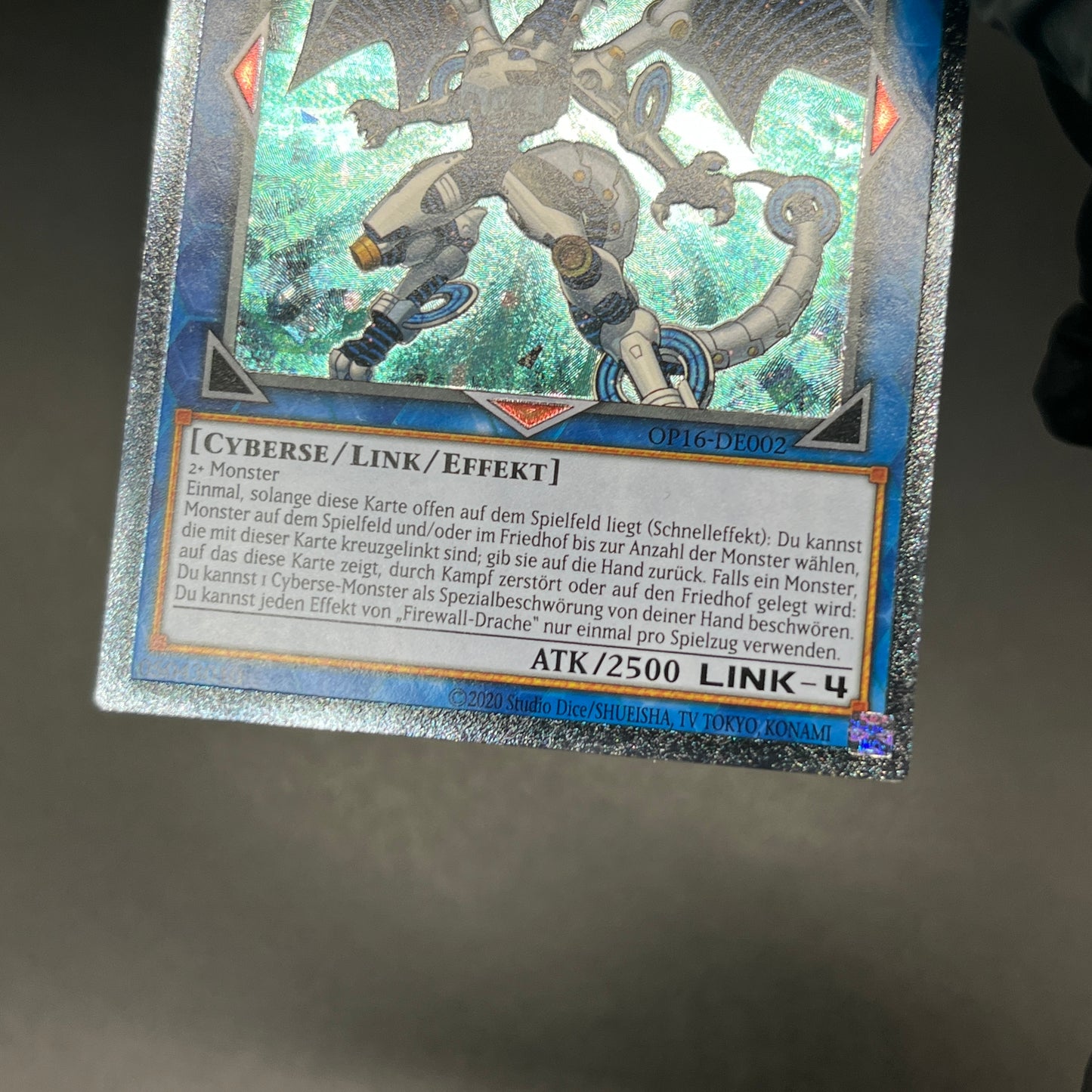 遊戯王　ファイアウォール・ドラゴン/レリーフ/ドイツ/EU版