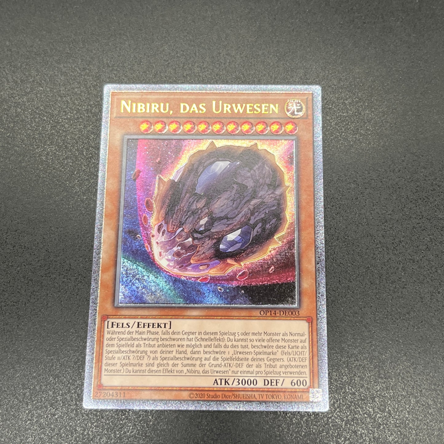 遊戯王　原始生命態ニビル/レリーフ/ドイツ/EU版