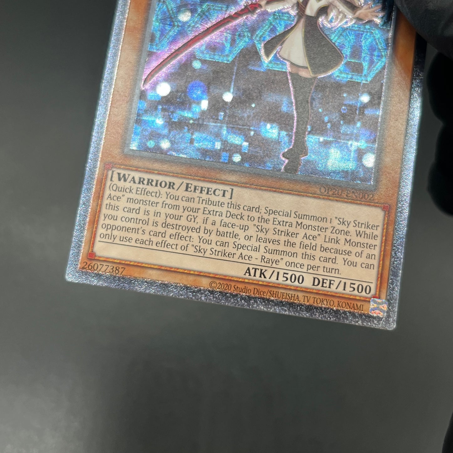 遊戯王　閃刀姫−レイ/レリーフ/英語/EU版