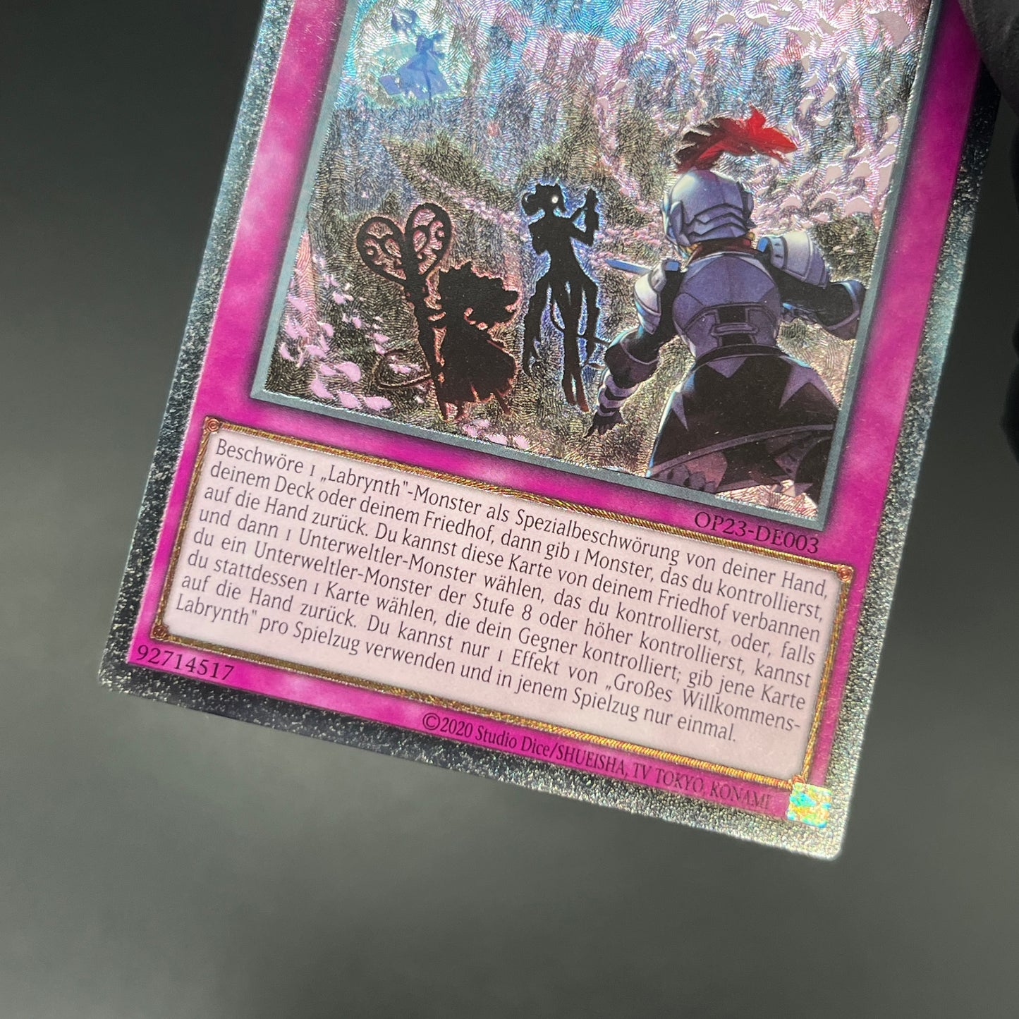 遊戯王　ビッグウェルカム・ラビュリンス/レリーフ/ドイツ/EU版