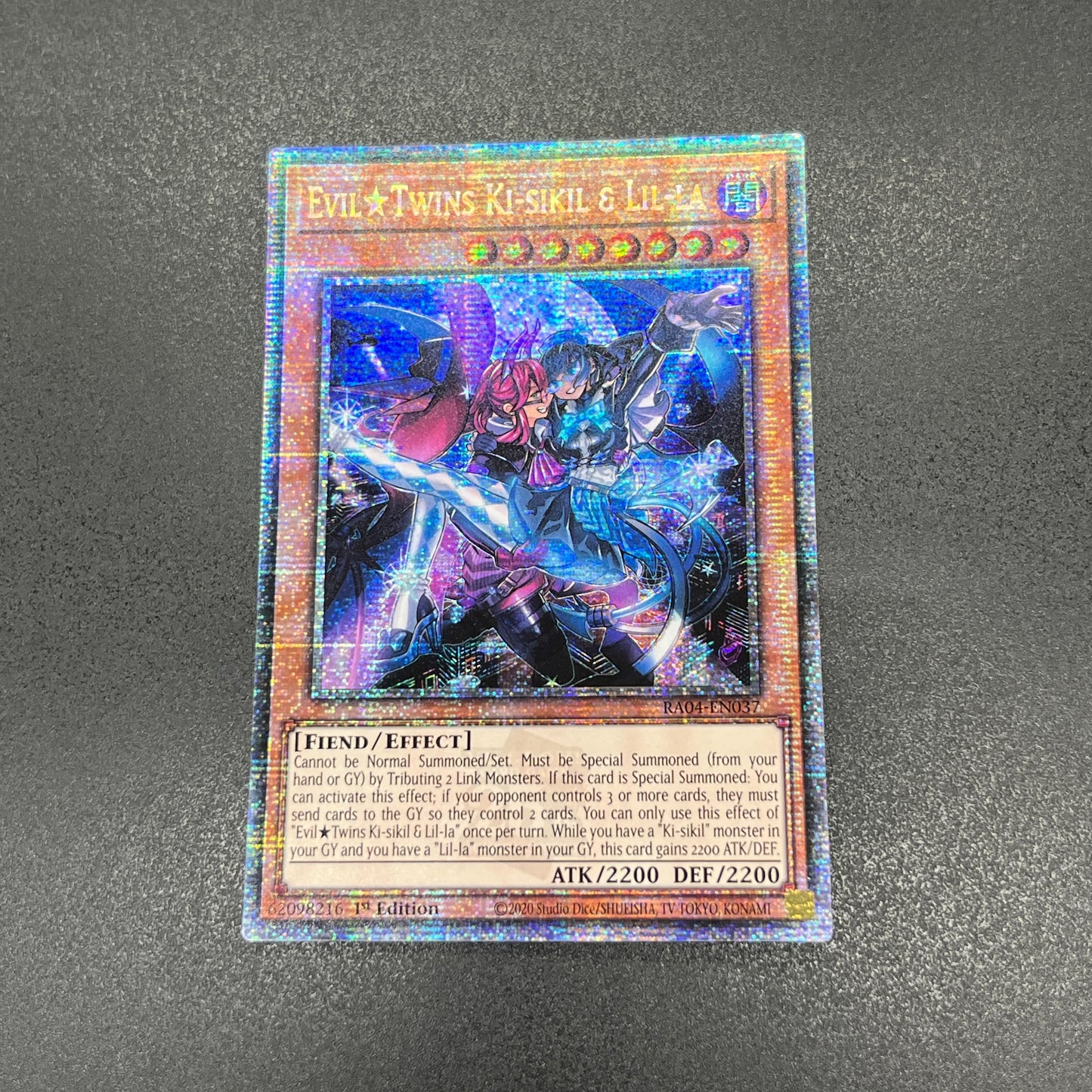 遊戯王　Ｅｖｉｌ★Ｔｗｉｎｓ キスキル・リィラ/クオシク/英語/1st/EU