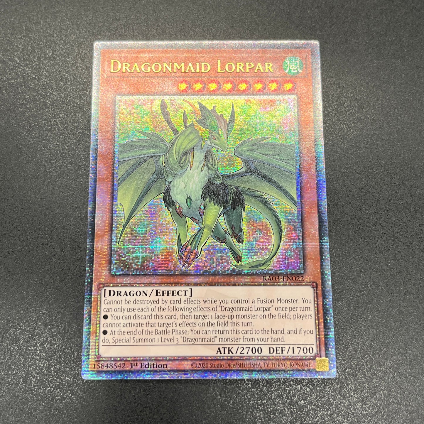 遊戯王　ドラゴンメイド・ルフト/クオシク/英語/1st/EU