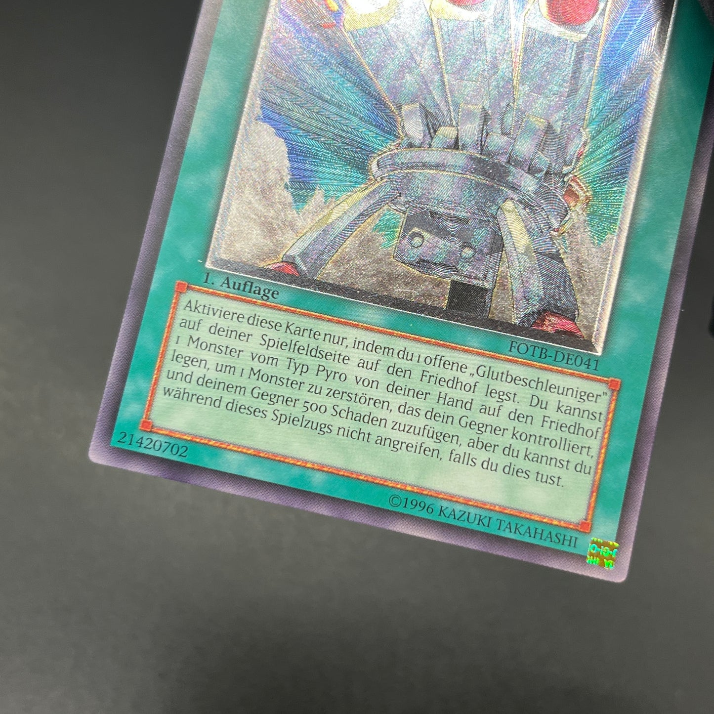 遊戯王　ブレイズ・キャノン・トライデント/レリーフ/ドイツ語/1st/EU版