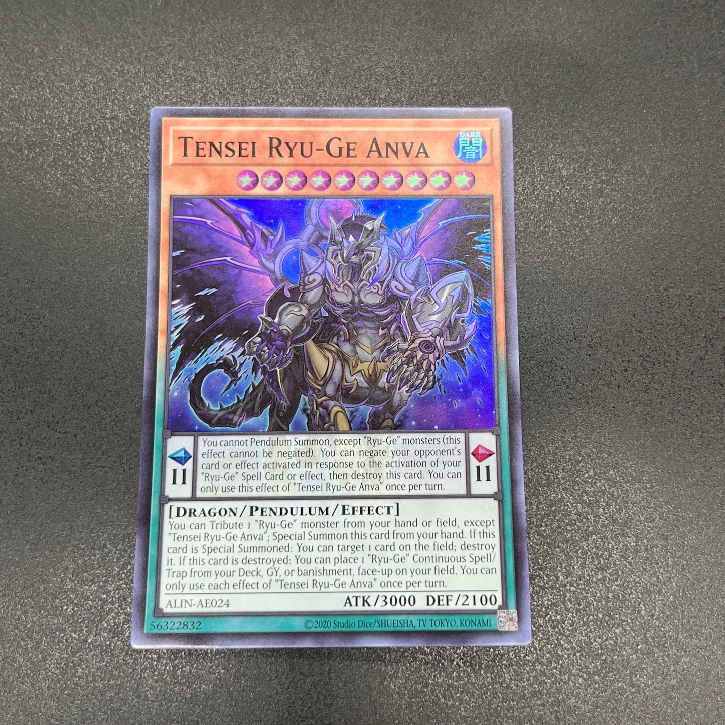 遊戯王　転惺竜華－闇巴/スーパー/英語/泰亜版