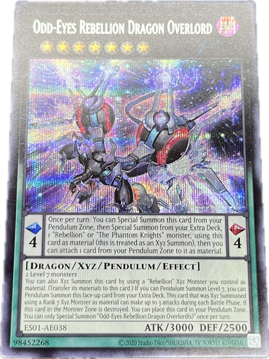 遊戯王　覇王黒竜オッドアイズ・リベリオン・ドラゴン－オーバーロード/シークレット/英語/泰亜版