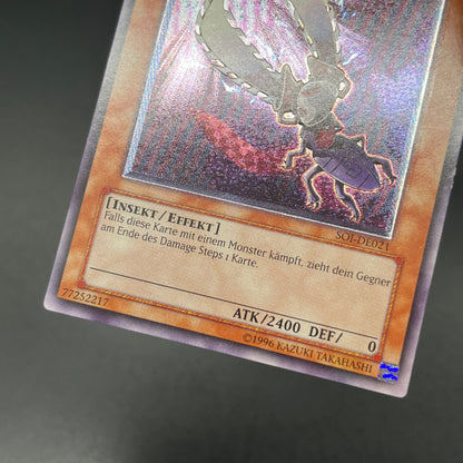 遊戯王　電動刃虫/レリーフ/ドイツ/EU版