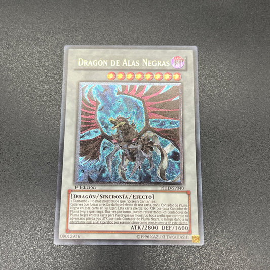 遊戯王　ブラックフェザー・ドラゴン/レリーフ/スペイン/1st/EU版